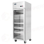 ARMADIO REFRIGERATO ATOSA COMPATTO CON PORTA IN VETRO - TN 400 LT- 600 MM - YCF9401-GR