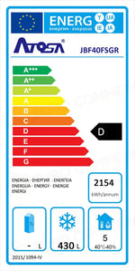 ARMADIO REFRIGERATO ATOSA JBF40FS - BT - TEMPERATURA -22/-17°C - GN 2/1
