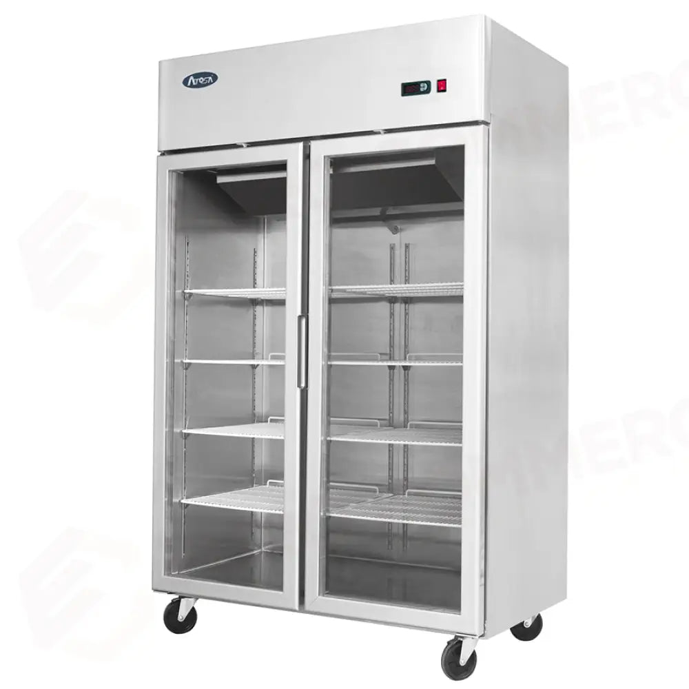 ARMADIO REFRIGERATO CON DOPPIA PORTA IN VETRO ATOSA - SERIE MCF - BT 1400 LT - MCF8602-GR