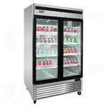 ARMADIO REFRIGERATO CON DOPPIA PORTA IN VETRO ATOSA - SERIE MCF - TN 1400 LT - MCF8707-GR