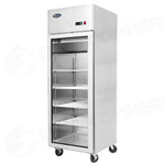 ARMADIO REFRIGERATO CON PORTA IN VETRO ATOSA - SERIE MCF - TN 700 LT - TROPICALIZZATO - MCF8604-GR