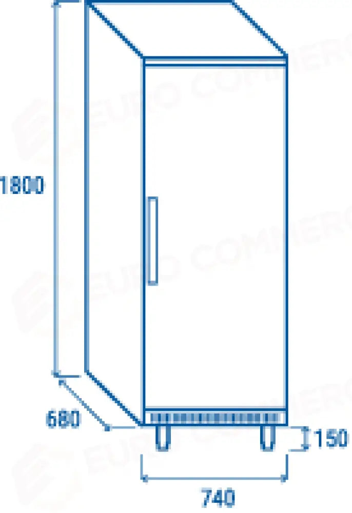 ARMADIO REFRIGERATO EURONORM 600X400MM (CLASSE B) +2°/+8°C - BY 460 - COOL HEAD