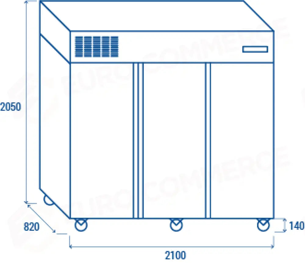 ARMADIO REFRIGERATO GN2/1 -2°/+8°C - RC 1850 - COOL HEAD