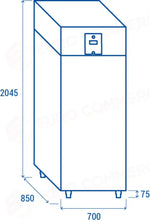 ARMADIO REFRIGERATO GN2/1 IN CLASSE A -2°/+8°C - QR 6-5A - COOL HEAD