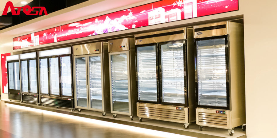 ARMADIO REFRIGERATO CON PORTA IN VETRO ATOSA - SERIE MCF - TN 610 LT - MCF8714-GR - ATOSA