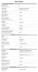 ASCIUGAMANI ELETTRICO CON RESISTENZA - A CONO D’ARIA - MINI ZEFIRO - 704392 - ATTREZZATURA