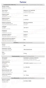 ASCIUGAMANI ELETTRICO JET (SENZA FILTRO EPA E11) - TWISTER - 704200 - ATTREZZATURA