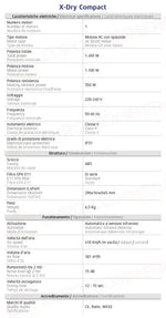 ASCIUGAMANI ELETTRICO SMART (CON MOTORE AC) - X-DRY COMPACT - 704255 - ATTREZZATURA