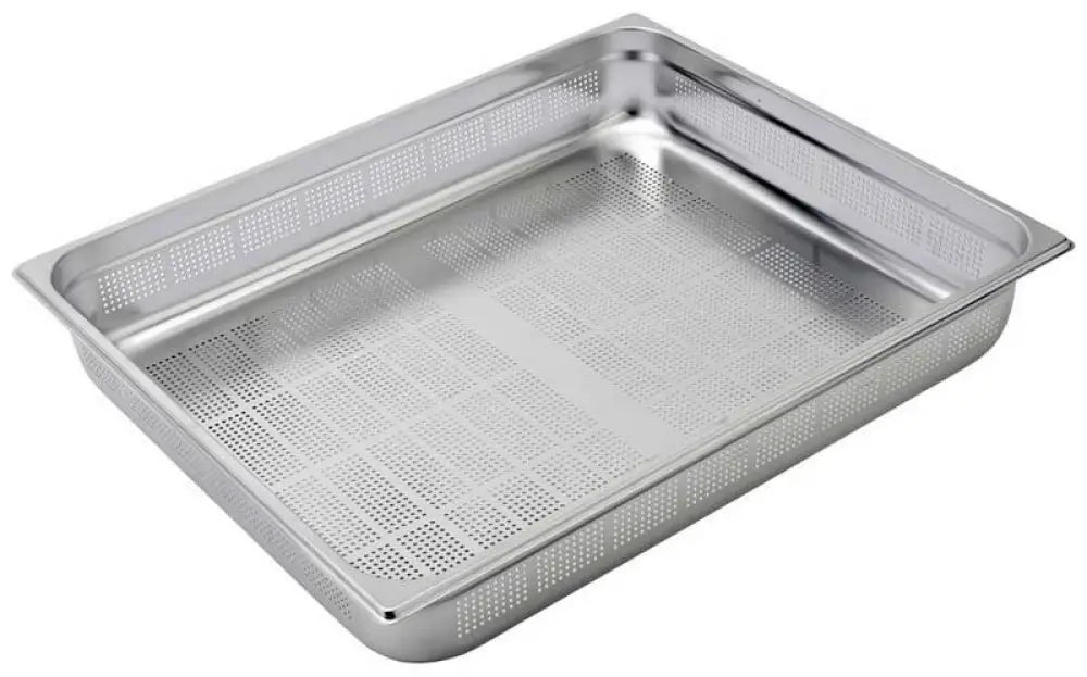 BACINELLA FORATA ACCIAIO INOX GN2/1 H100MM - BF2110000X - KAREL - Attrezzatura