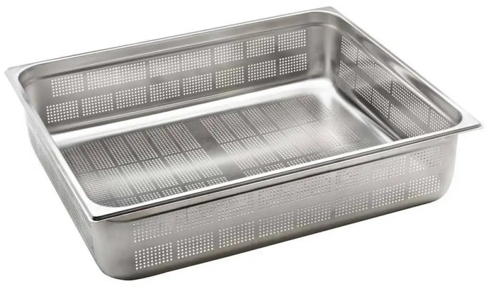 BACINELLA FORATA ACCIAIO INOX GN2/1 H150MM - BF2115000X - KAREL - Attrezzatura