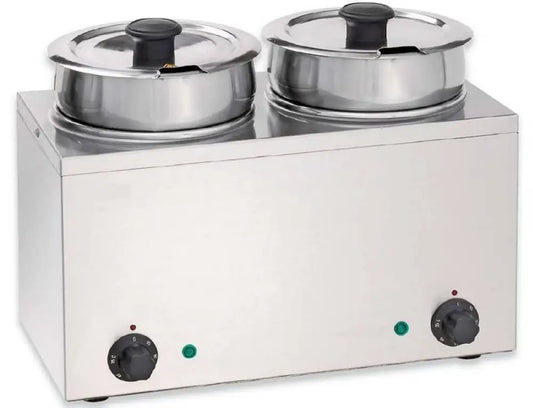 BAGNOMARIA ELETTRICO PER CIOCCOLATO A DUE VASCHE DA 3,5 LITRI - 606035 - KAREL - Attrezzatura