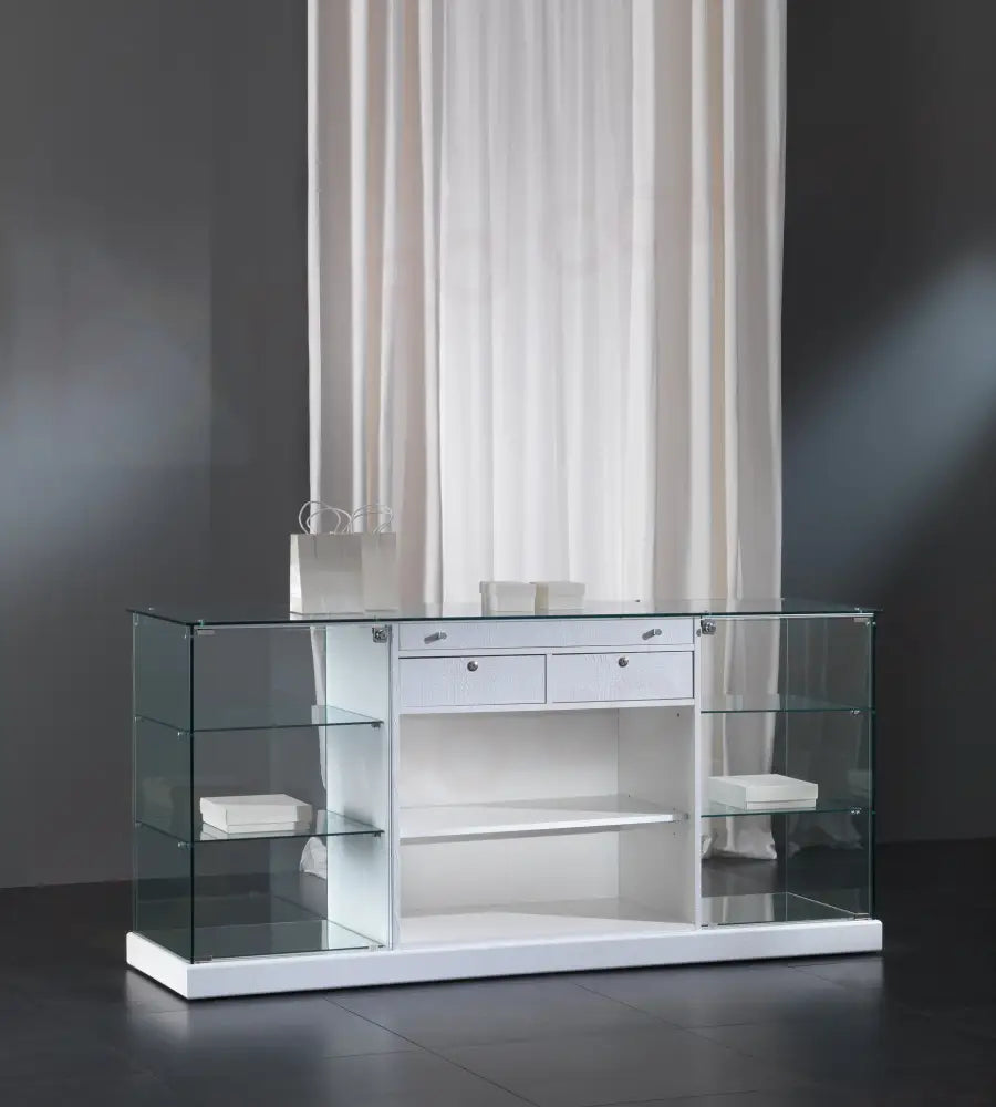 BANCHI VENDITA BLACK&WHITE 183X46X90 CM - 18/B - ITALVETRINE