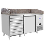 BANCO PIZZA ATOSA EPF3490-GR - 7 CASSETTI -1 PORTA - EPF3490-GR - ATOSA