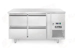 BANCO FRIGORIFERO CON DUE PORTE PROFI LINE 280L ARKTIC 90L ARGENTO 230V/250W 1360X7 - 238318