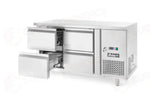 BANCO FRIGORIFERO CON DUE PORTE PROFI LINE 280L ARKTIC 90L ARGENTO 230V/250W 1360X7 - 238318