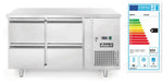 BANCO FRIGORIFERO CON DUE PORTE PROFI LINE 280L ARKTIC 90L ARGENTO 230V/250W 1360X7 - 238318