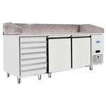 BANCO PIZZA ATOSA EPF3480 - GR - 7 CASSETTI - 2 PORTE - EPF3480-GR - ATOSA