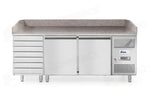 BANCO PIZZA A 2 PORTE 7 CASSETTI 280L ARKTIC 250L 230V/250W 2020X802X(H)1000MM - 232842