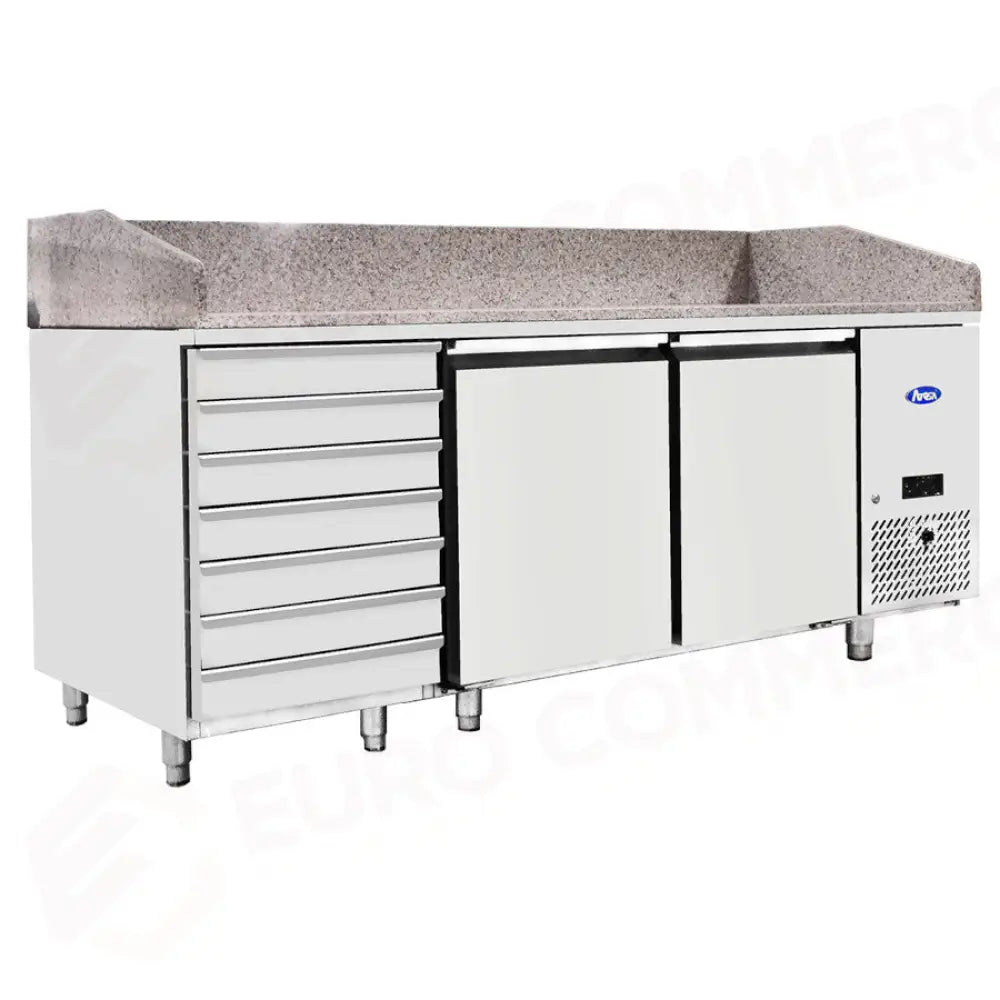 BANCO PIZZA ATOSA EPF3480 - GR - 7 CASSETTI - 2 PORTE - EPF3480-GR