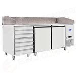 BANCO PIZZA ATOSA EPF3480 - GR - 7 CASSETTI - 2 PORTE - EPF3480-GR