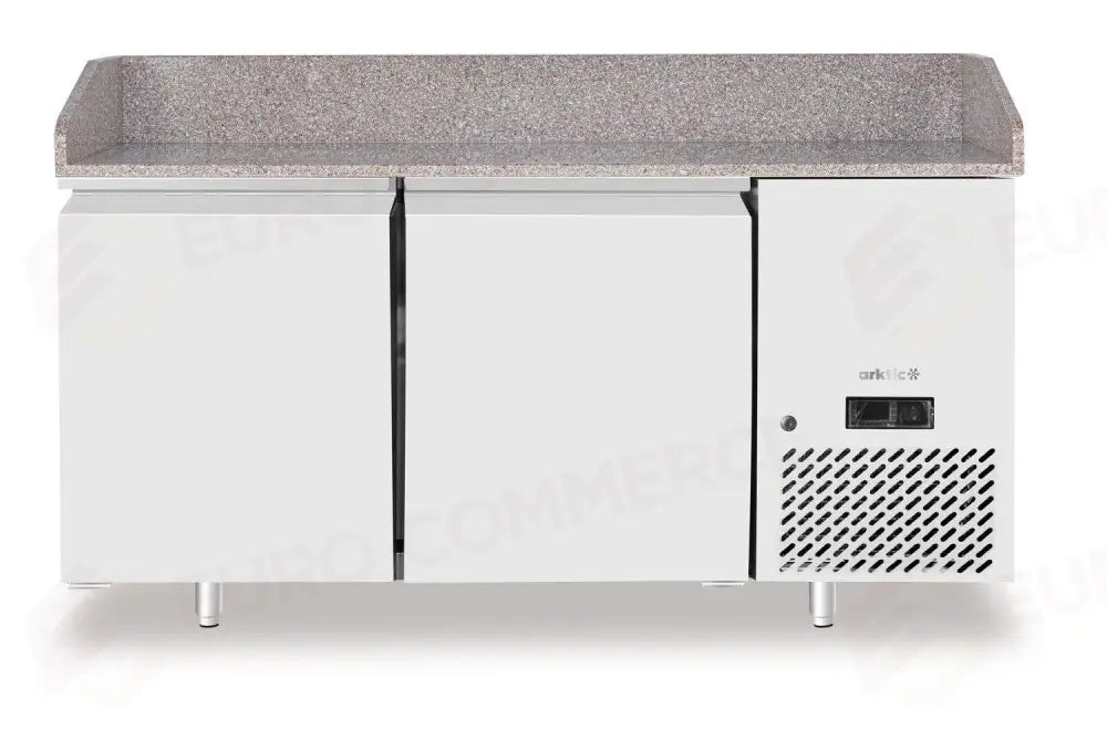 BANCO PIZZA CON PIANO DI LAVORO IN GRANITO 2 PORTE ARKTIC 250L GRANITO 230V/250W 1510X800X(H)8 - HENDI