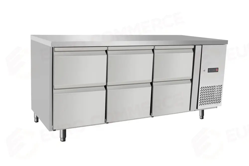BANCO REFRIGERATO 6 CASSETTI ARKTIC 135L ARGENTO 230V/400W 1795X700X(H)755MM - 238325
