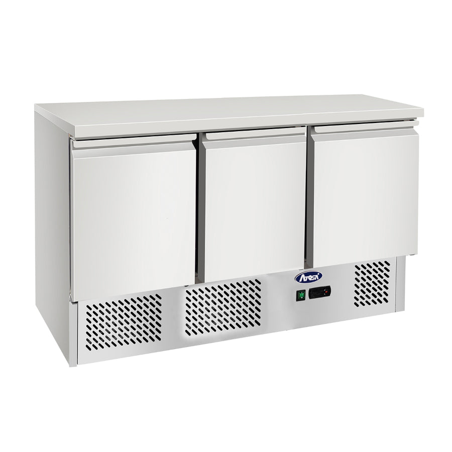 Comptoir réfrigéré compact ATOSA ESL3851-GR - 3 portes - ESL3851-GR - ATOSA