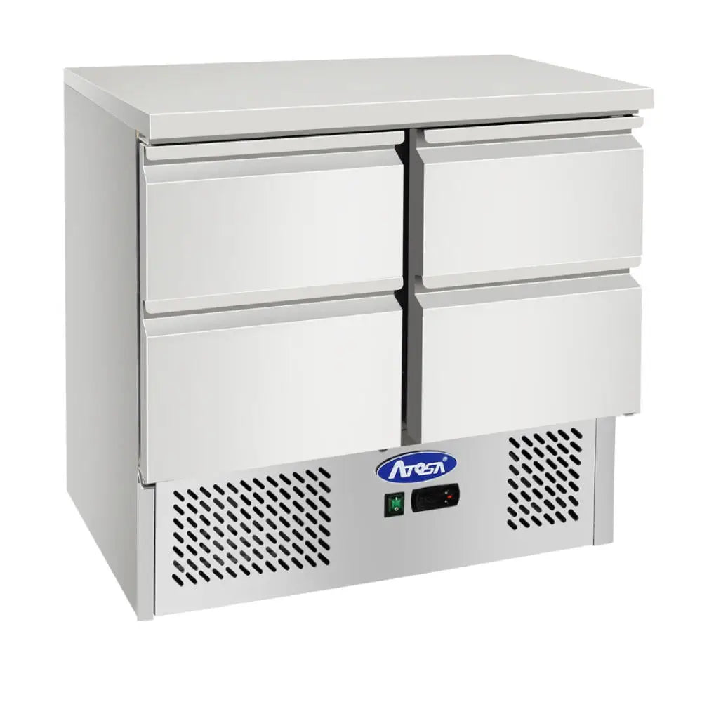 BANCO REFRIGERATO COMPATTO ATOSA ESL3820-GR CON 4 CASSETTI GN 1/1 - ESL3820-GR - ATOSA