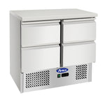 BANCO REFRIGERATO COMPATTO ATOSA ESL3820-GR CON 4 CASSETTI GN 1/1 - ESL3820-GR - ATOSA