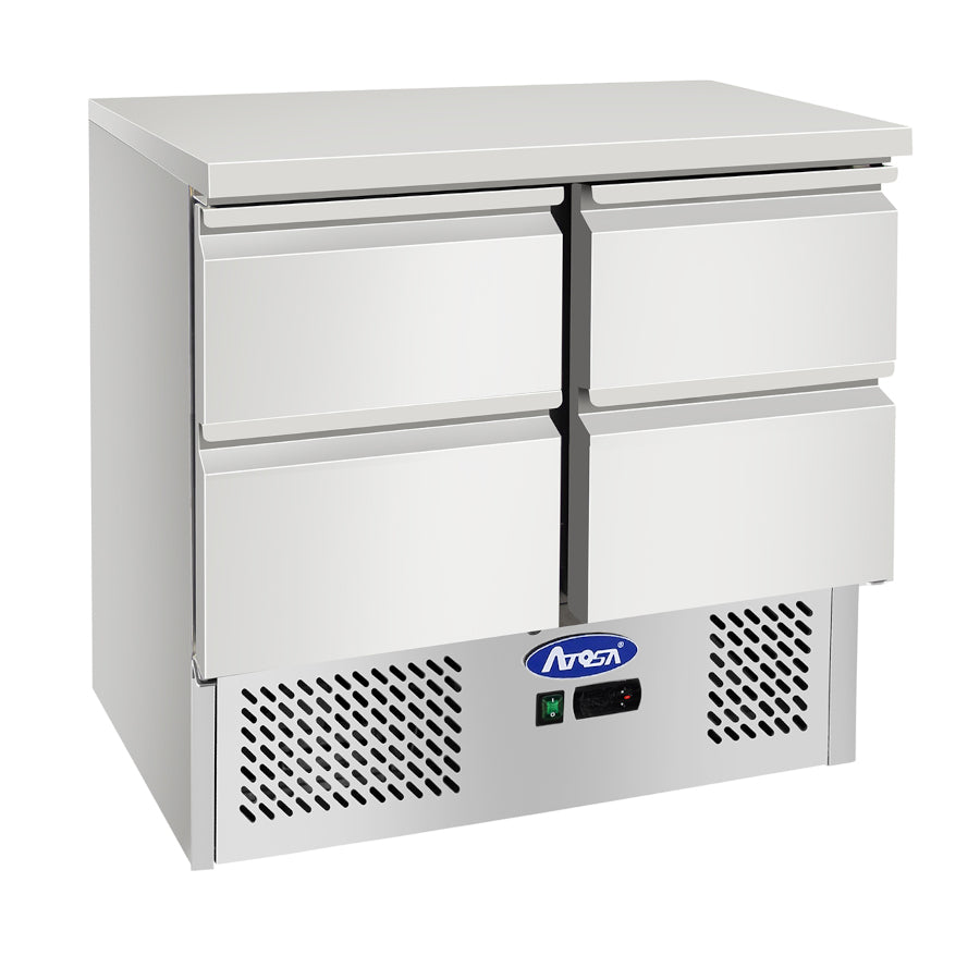 BANCO REFRIGERATO COMPATTO ATOSA ESL3820-GR CON 4 CASSETTI GN 1/1 - ESL3820-GR - ATOSA