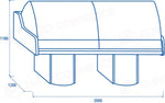 BANCO REFRIGERATO PER SERVIZIO ASSISTITO M1 -1°C/+5°C - WFH 200 - COOL HEAD