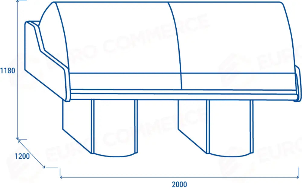 BANCO REFRIGERATO PER SERVIZIO ASSISTITO M1 -1°C/+5°C - WFH 200 - COOL HEAD