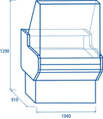 BANCO REFRIGERATO PER SERVIZIO ASSISTITO M2 -1°C/+7°C - WST 100 - COOL HEAD