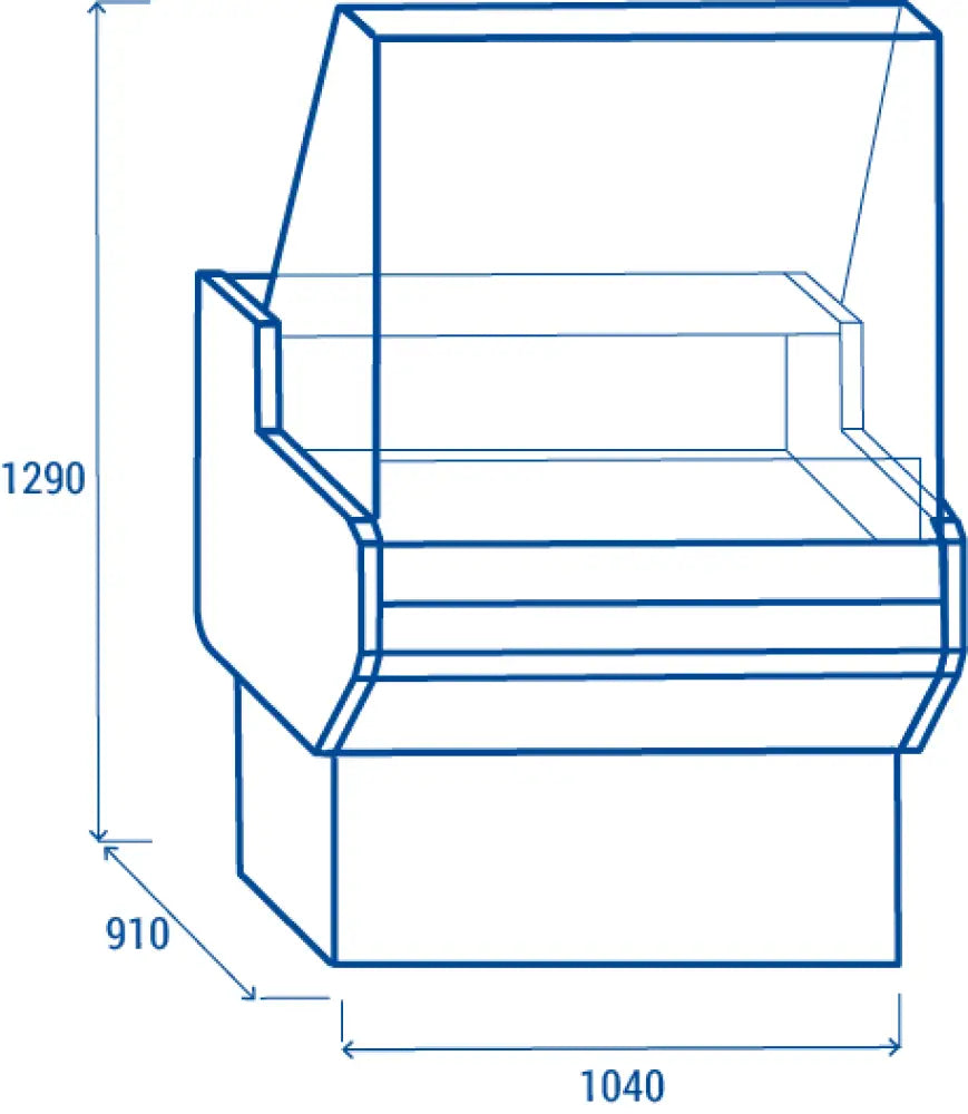 BANCO REFRIGERATO PER SERVIZIO ASSISTITO M2 -1°C/+7°C - WST 100 - COOL HEAD