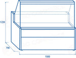 BANCO REFRIGERATO PER SERVIZIO ASSISTITO M2 -1°C/+7°C - WTE 150 - COOL HEAD