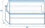 BANCO REFRIGERATO PER SERVIZIO ASSISTITO M2 -1°C/+7°C - WTE 200 - COOL HEAD