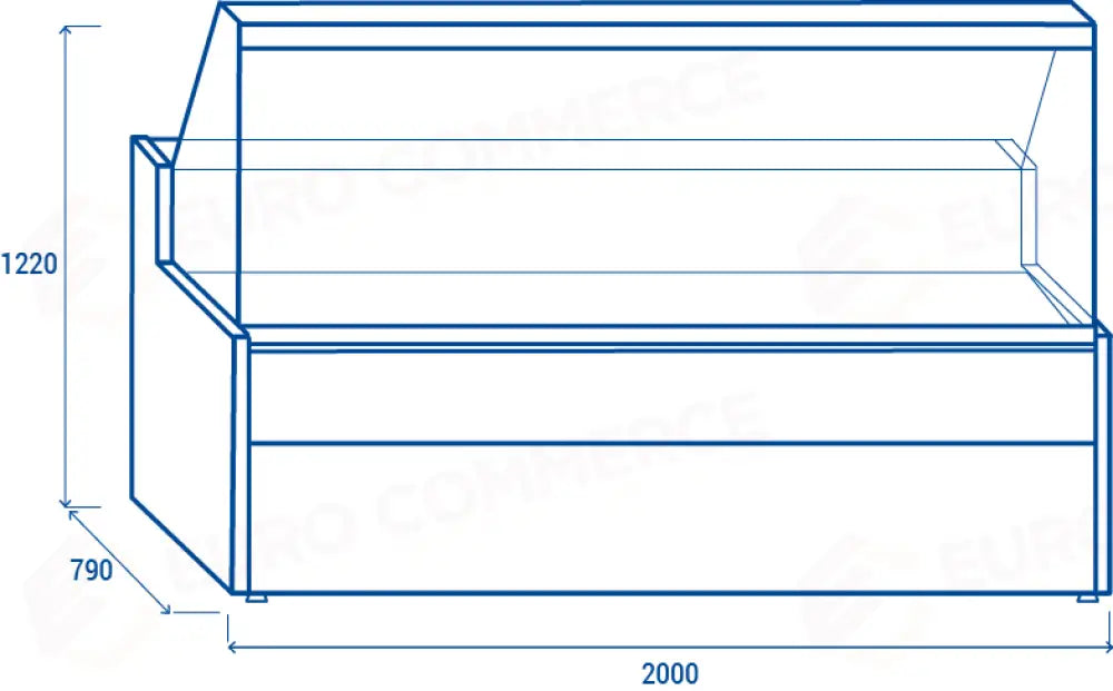 BANCO REFRIGERATO PER SERVIZIO ASSISTITO M2 -1°C/+7°C - WTE 200 - COOL HEAD