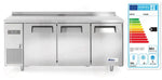 BANCO REFRIGERATO TRE PORTE KITCHEN LINE 390L ARKTIC 291L 230V/270W 600X1800X(H)84 - 233382