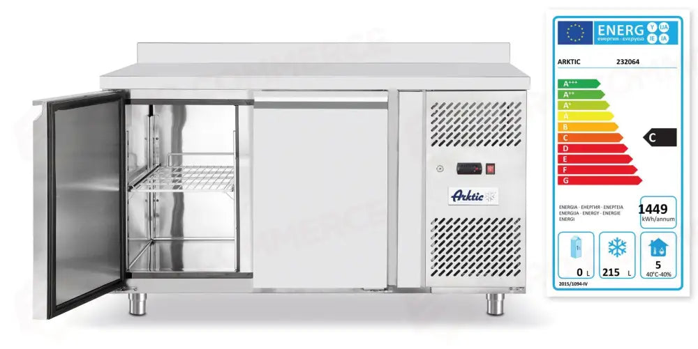 BANCO SURGELATORE CON DUE PORTE PROFI LINE 280L ARKTIC GN 1/1 230V/600W 1360X7 - 232064