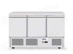 BANCONE REFRIGERATO 3 PORTE ARKTIC 254L ARGENTO 230V/220W 1365X700X(H)908MM - 238349