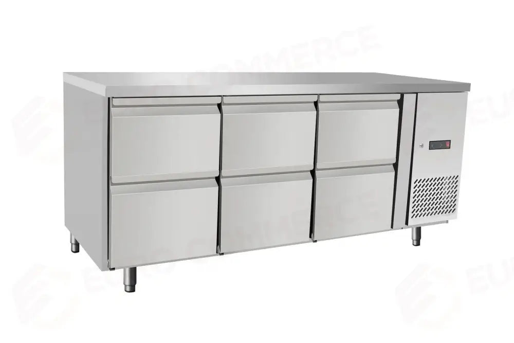 BANCONE REFRIGERATO CON 6 CASSETTI ARKTIC 420L 230V/400W 1795X700X(H)879MM - HENDI