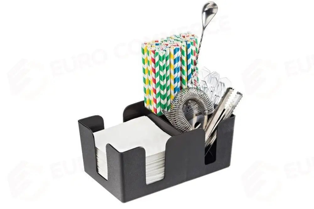 BAR ORGANIZER NERO - 15X22X10 CM - T5040 - LEONE - ACCESSORI BAR