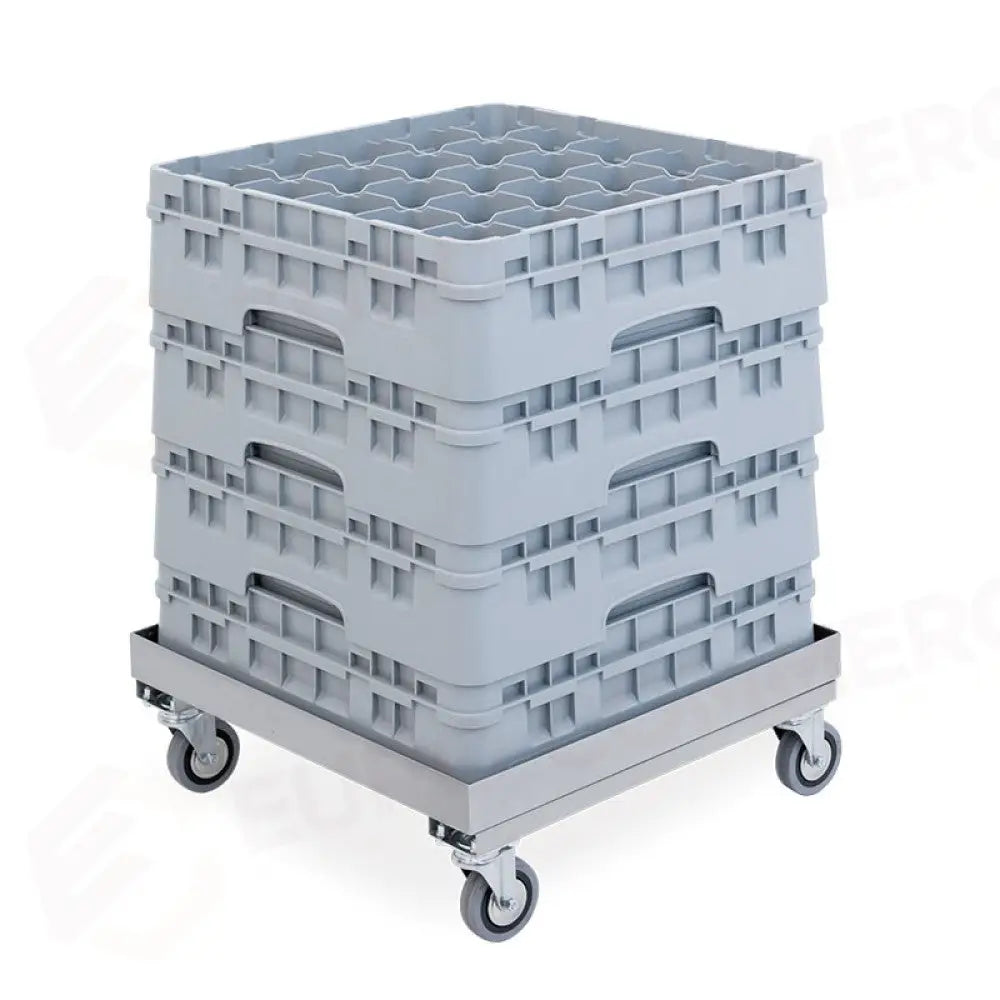 BASE IN ACCIAIO INOX PER CASSETTE CM 51X51 - 2208P - METALCARRELLI - CARRELLI