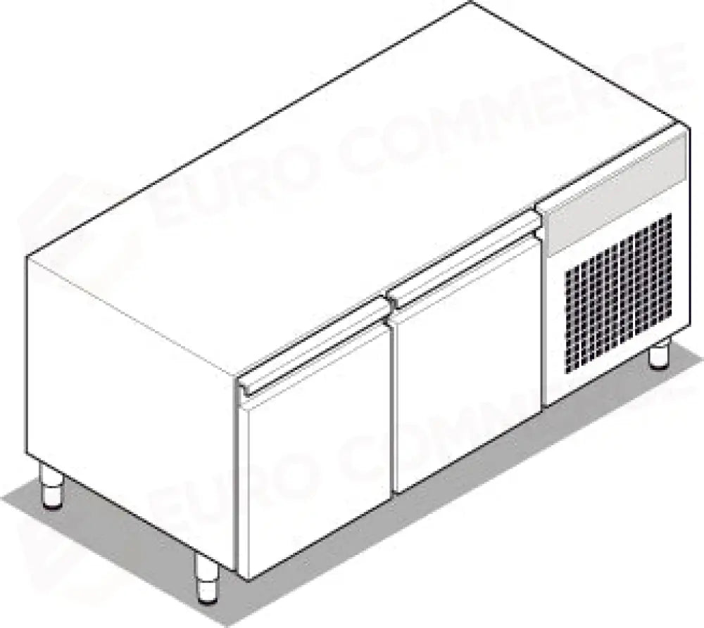 BASE REF.GN1/1 2PORTE C/GAS R290 - 716179 - TECNOINOX