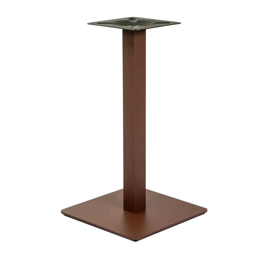 BASE TAVOLO ACCIAIO LEO MARRONE CORTEN QUADRO CM40X40H72 TUBO CM6X6 - 6473480000 - VACCHETTI