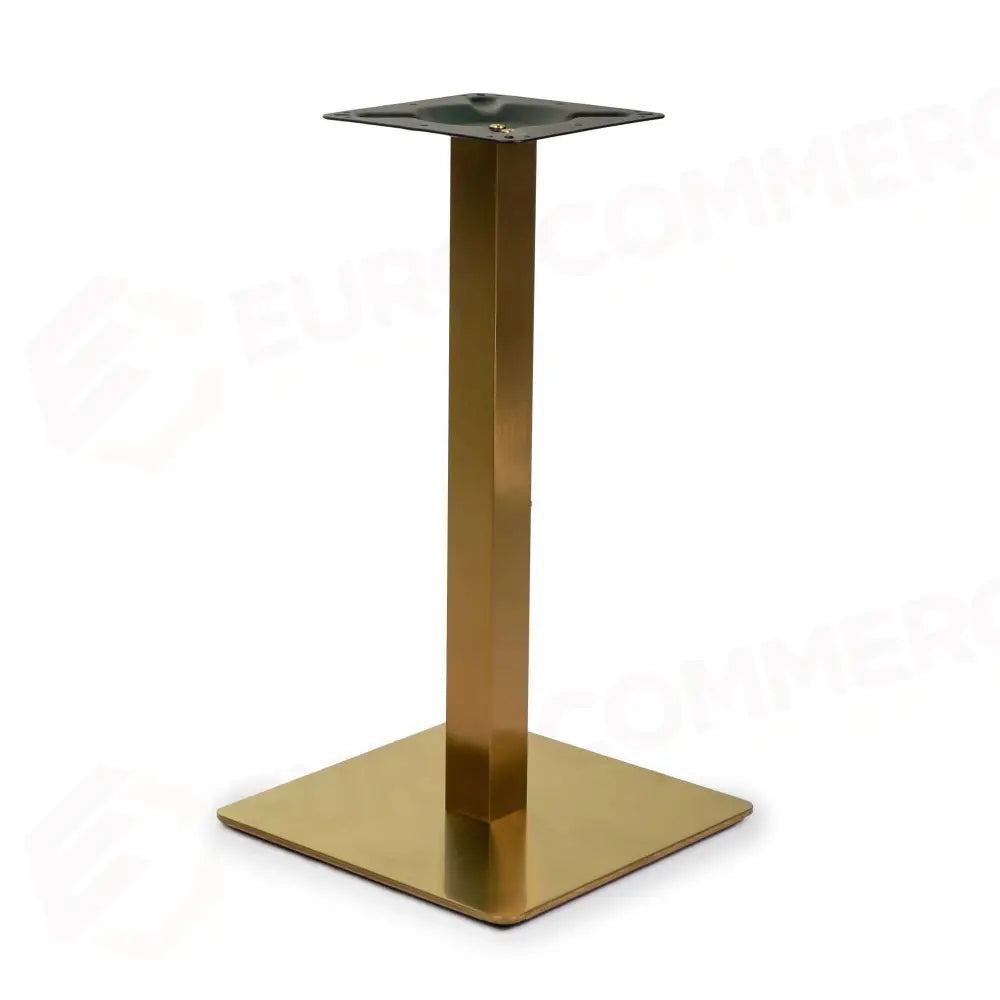 BASE TAVOLO ACCIAIO LEO ORO QUADRO CM40X40H72 TUBO CM6X6 - 6473500000 - VACCHETTI