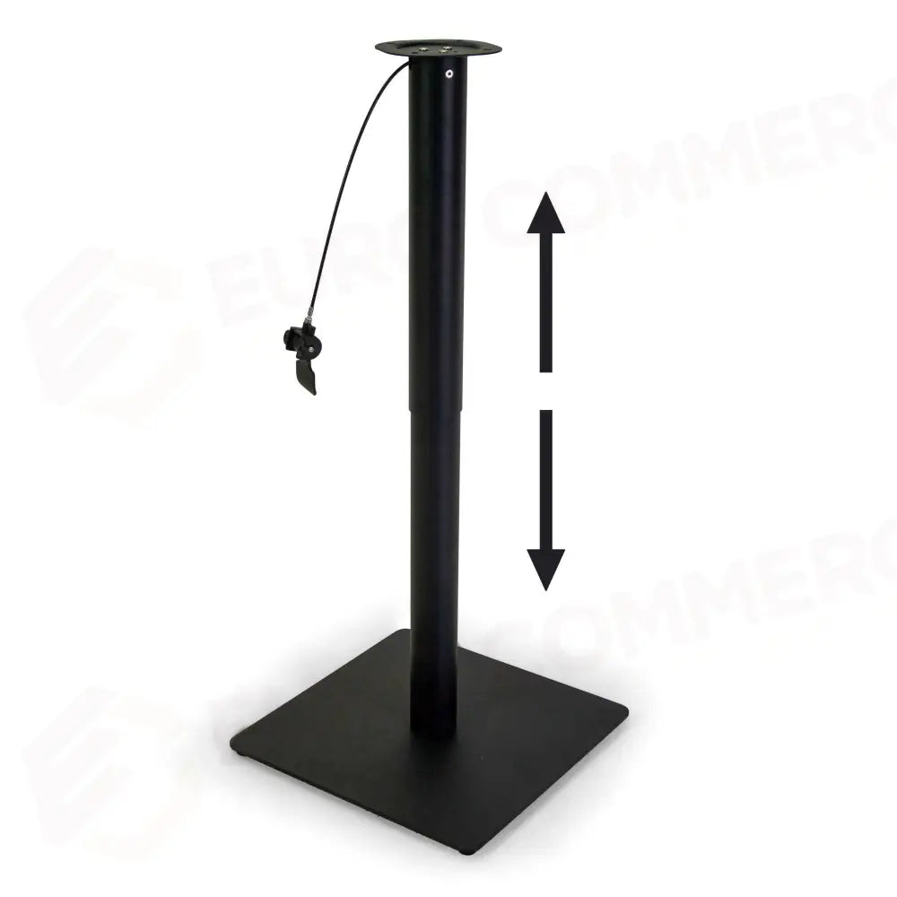 BASE TAVOLO ACCIAIO REGOLABILE MASSIMO NERO TONDO CM 45X45H66/106 - 6464530000 - VACCHETTI