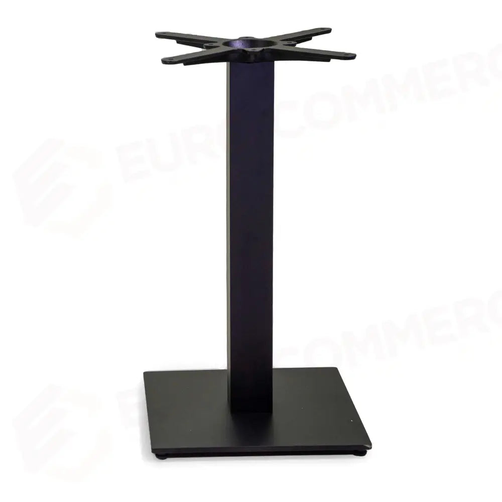 BASE TAVOLO ACCIAIO TOP GHISA TREVOR NERO QUADRO CM40X40H72 - 6466590000 - VACCHETTI