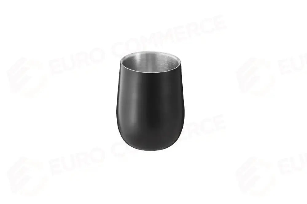 BICCHIERE ACCIAIO NERO NERO - Ø8X11 CM - P1007 - LEONE - ACCIAIO MARTELLATO