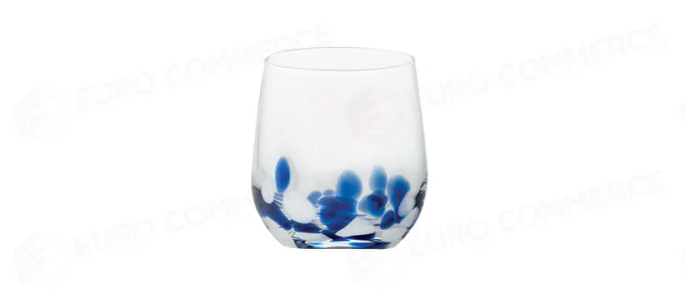 BICCHIERE GLITTER BLU/BIA/ARG.40 H11,2 - 132225 - MORINI